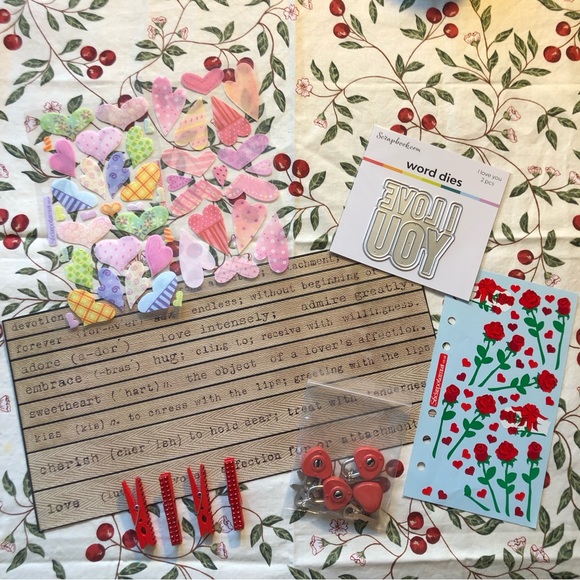 Vintage & New Valentines Day Card & Scrapbook Set - Picture 5 of 8